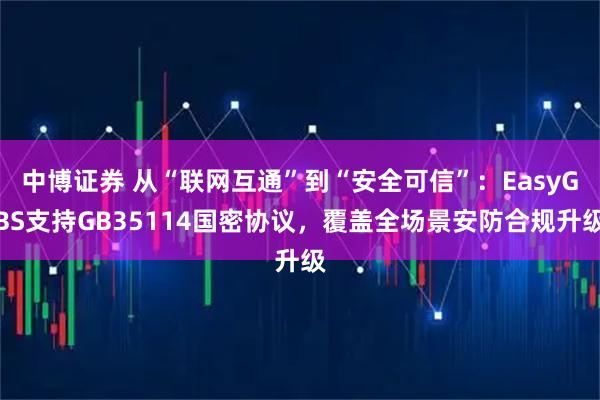 中博证券 从“联网互通”到“安全可信”：EasyGBS支持GB35114国密协议，覆盖全场景安防合规升级