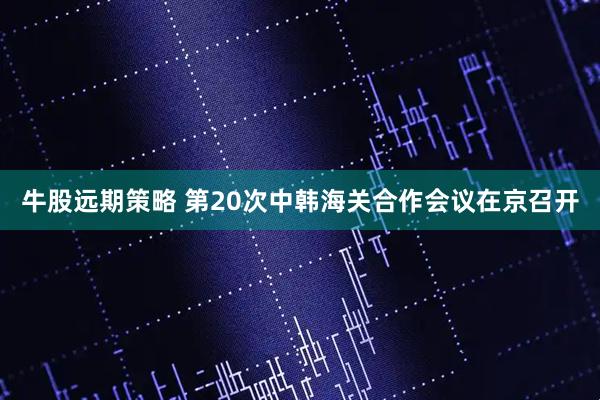 牛股远期策略 第20次中韩海关合作会议在京召开