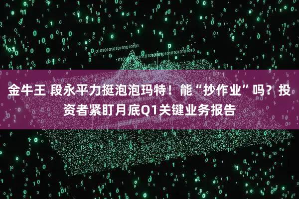 金牛王 段永平力挺泡泡玛特！能“抄作业”吗？投资者紧盯月底Q1关键业务报告