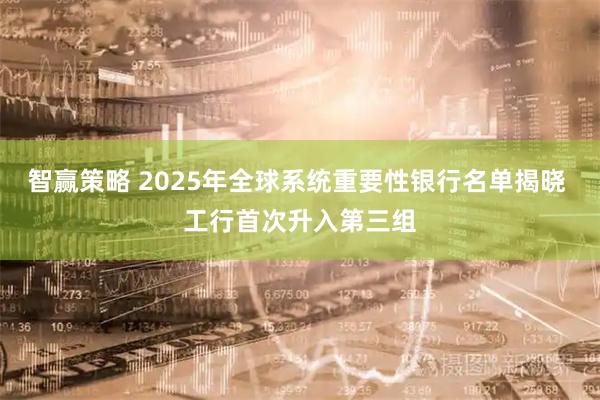 智赢策略 2025年全球系统重要性银行名单揭晓 工行首次升入第三组