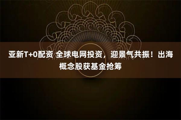 亚新T+0配资 全球电网投资，迎景气共振！出海概念股获基金抢筹