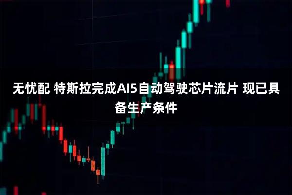 无忧配 特斯拉完成AI5自动驾驶芯片流片 现已具备生产条件