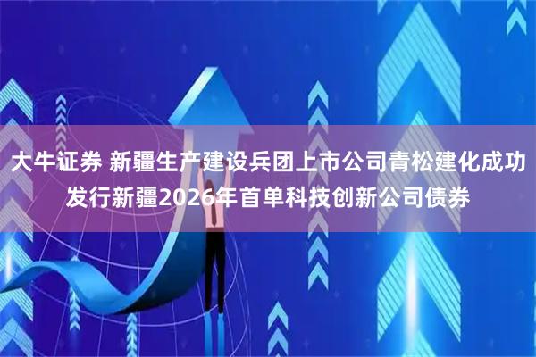大牛证券 新疆生产建设兵团上市公司青松建化成功发行新疆2026年首单科技创新公司债券