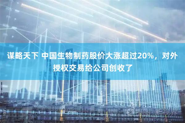 谋略天下 中国生物制药股价大涨超过20%，对外授权交易给公司创收了